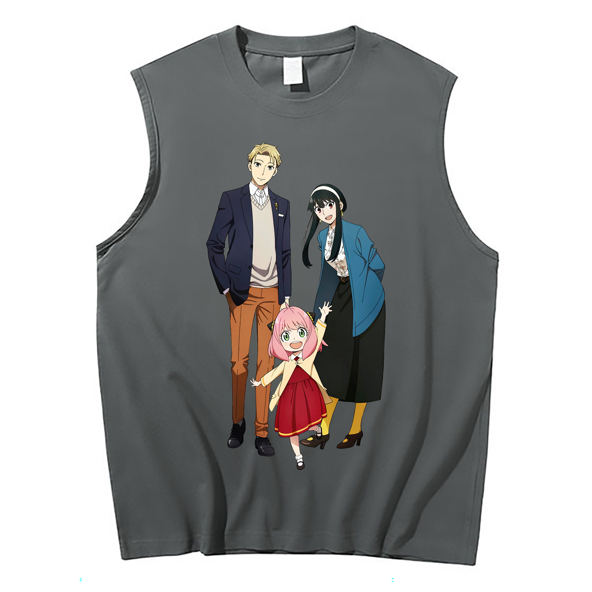（画像用） SPY×FAMILY间谍家家酒 コットン100％タンクトップ（フロントプリント）